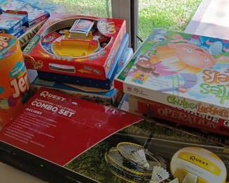 Vintage games, kites, kaleidoscopes and books for the kids