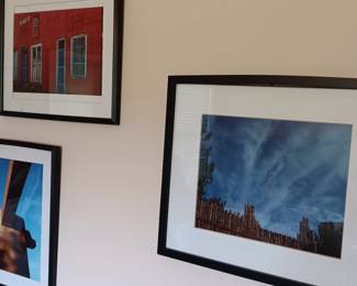 Framed photographs of Santa Fe, each or by the set of 3