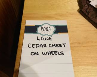 Lane Cedar Chest on Wheels