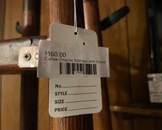 Canoe Display Storage with Basket