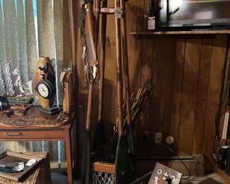 Canoe Display Storage with Basket