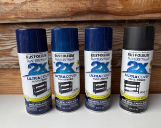 74 3Blue1BlackRustoleumPaintPrimerSprayCans