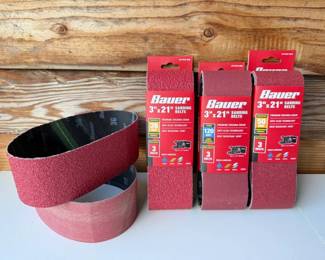 39 GroupofBauer3x21SandingBelts