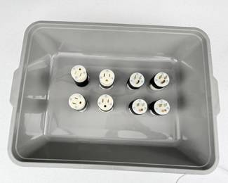 15 Hubbell125v15ampMalex4Femalex4PlugConnectors