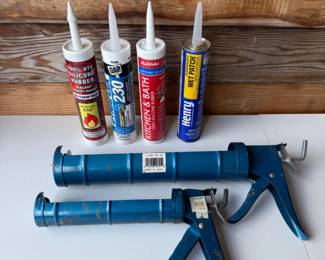 96 MixofSiliconeSealants2CaulkingGuns