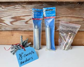 49 BagsofConcreteAnchorsTampin38SettingTools