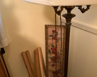 Lamp and Rose Art/MCM Table Legs