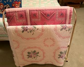 Quilts on Quilt Rack