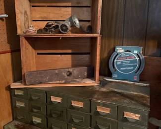 Metal Filing Cabinet/Card Catalog