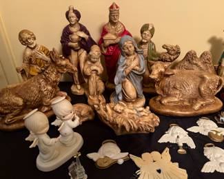 Vintage Large Nativity Set
