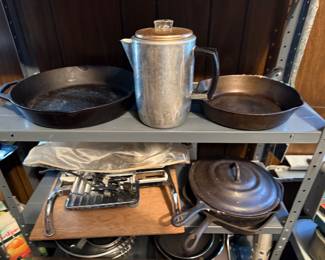 Cast Iron Skillets/Mandolin