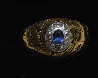 Tiffany Gold Saphire Naval Ring