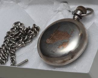 Antique silver Railroad Watch