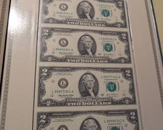 Uncut currency