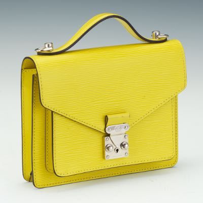 Louis Vuitton Lime Green Monceau Small Epi
