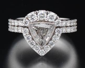 Ladies Two Gold and Diamond Fitting Rings