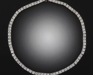 Ladies Gold and Diamond Necklace