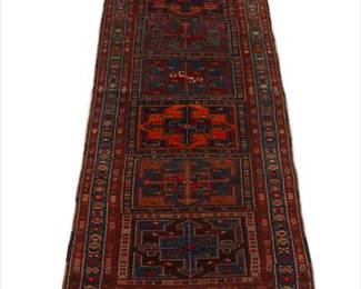 Antique All Wool Kord Runner, ca. 1900s