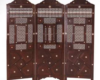 Syrian Folding Screen, 19th Century