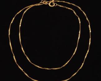 Ladies 18k Gold Chain