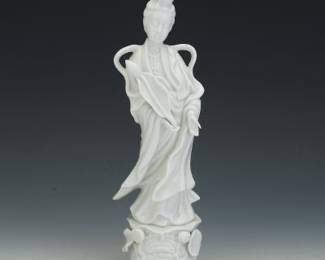 Blanc de Chine Porcelain Figure of Guanyin