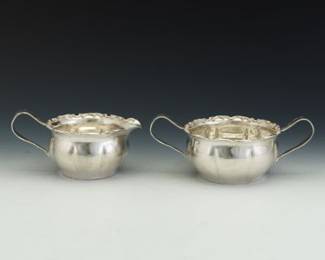 Towle Sterling Silver Sugar Bowl and Creamer