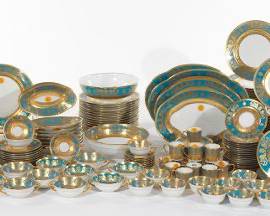 An Extensive 186 Piece C. H. Haviland Limoges BlueBordered Part Dinner Service