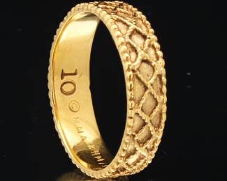 Granulated Gold Band, The Met