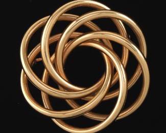 Ladies Gold Brooch