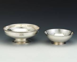 Two Sterling Silver Bowls, by Frank W. Smith and Dominick Haff
