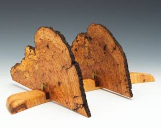 Peter Czuk Studio Burl Wood Wall Shelf