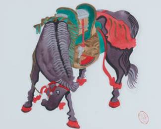 Asian Print of a Horse
