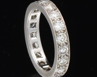Platinum and Diamond Eternity Band