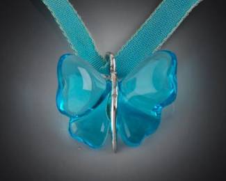 Lalique Butterfly Choker Necklace