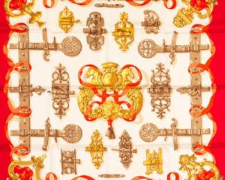 Hermes Silk Twill Scarf Ferronnerie