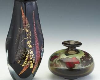 Two Art Glass Vases
