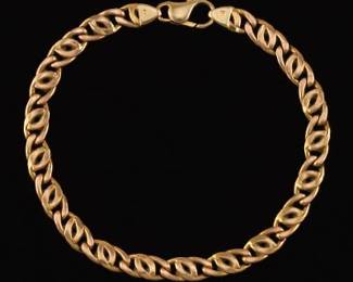 Gentlemans 14k Gold Bracelet