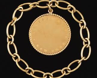 Tiffany Co.18K Charm Braclet