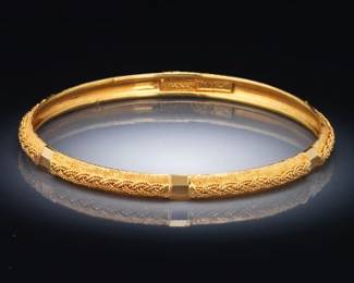 Ladies High Carat Braided Chains Design Bangle