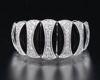 Simon G. Gold, Black Onyx and Diamond Ring