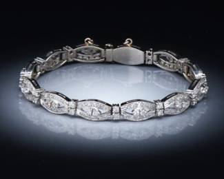 Ladies Gold and Diamond Bracelet