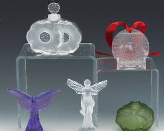 Lalique Decorative Items, Set of 5