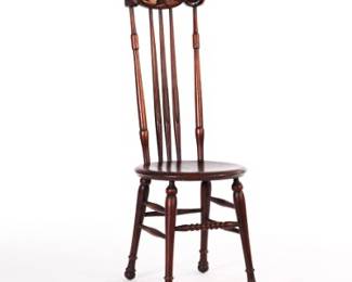 Victorian Carved Mahogany Balloon Back Chair, 19th Century