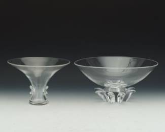 Two Steuben Crystal Bowls