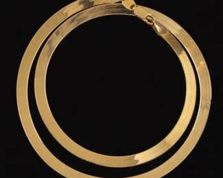 Ladies Gold Omega Chain