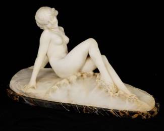 Art Deco Recumbent Nude Female