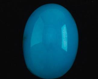 Unmounted 13.04 Ct Oval Cabochon Cut Robbins Egg Turquoise Gem