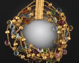 Marco Bicego 18K Gold and Gem Stones Bracelet, Paradise Collection