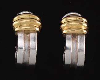 Tiffany Atlas 18K and Sterling Earrings