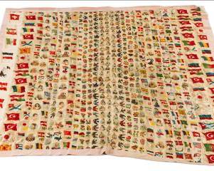 Silk Cigarette Silk Quilt, American, Early 20th Century